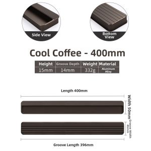 Recessed Hidden Black Furniture Hand Pull