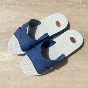 Lightweight Casual Mens Slippers Blue White Indoor Home Wear Resistant Anti-Slip Taiwan Original Bile Brand Sandals