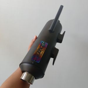 ( Tabung Only ) Knalpot standar racing type basic emblem rainbow beat new Genio Mio Aerox Nmax pcx