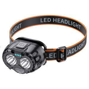 LED Strong Light Headlamp Induction Outdoor Waterproof Fishing Light USB Rechargeable Ultra Bright Head Mounted Flashlight