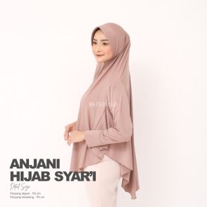 Hijab Instan Anjani Syari Lengan Jilbab Jumbo Berlengan Tangan Kerudung Wanita Terbaru Termurah