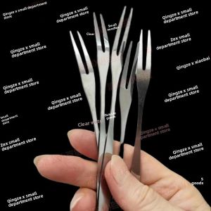 Creative Cute Childrens Stainless Steel Fruit Fork Set European Style Small Luxury Fruit Stick Home Use Fruit Sign