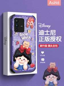 Oil Painting Snow White Phone Case Ultra-Thin Full Cover Female Style Small Sheepskin Protective Cover for Vivos15 S12pro S16 S10 S9e S7