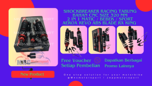 SHOCKBREAKER SHOCK SHOK TABUNG 2 IN 1 SCORCH K7002 320 MM RX KING GL PRO REVO PNP AEROX LAMA