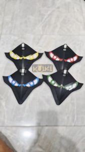 Promo visor sepeda+stiker mata+lampu bisa dicas