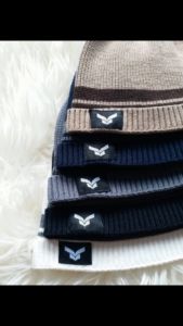 Tayma Peci Rajut Beani Hat Kupluk Premium Cotton Knitted Full Katun Nyaman Melar Fleksibel Hitam