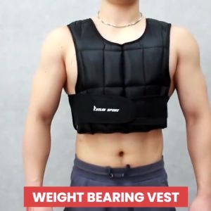 SPEEDS Rompi Pemberat Beban Weighted Vest 10 kg Jacket Adjustable Pull up Push up Crossfit Olahraga