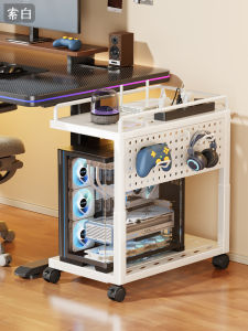 SUOBAI | Moveable Adjustable Double Layer Desktop PC Stand