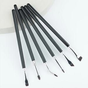 6pcs Fine Eye Makeup Brush Set Eyeshadow Eyeliner Eyebrow Concealer Brush for Tear Trough Detail