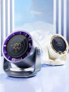 Portable Mini USB Fan 2025 New Office Desktop Wall Mounted Circular Silent Super Strong Wind Power Bank Charging Outdoor Long Endurance