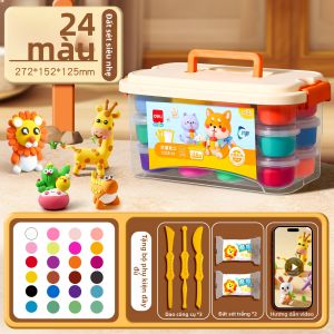 deli | Đất Nặn An Toàn Không Độc Hại DIY 24 Màu
