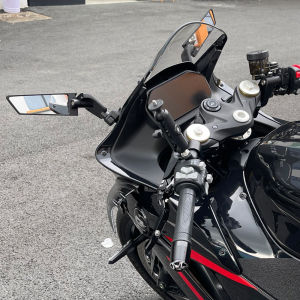 Universal Motorcycle Modified Wind Wing Aluminum Alloy Rotating Rearview Mirror Fits For YAMAHA XMAX T-MAX YZFR1 YZF R1 R3 R25 NINJA400 650  ZX-6R ZX-10R ZX-14R