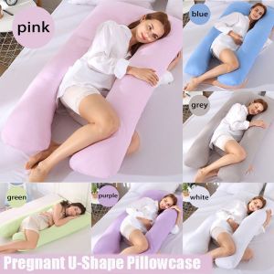 FOUNTAINSHOP63OP8 Household Pregnant U-type Pillow Cover U-Shape Pillows Sleeping Support Pillow Case