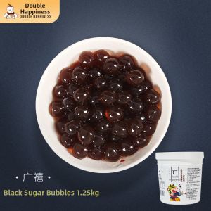 Mango Strawberry Flavored Black Sugar Popping Pearls 1.25kg