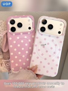 UGP | Magnetic Minimalist Dots High-end Stylish Frosted Shockproof Womens Case for iPhone