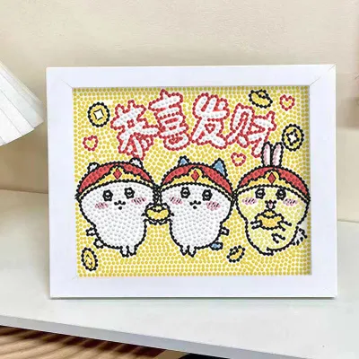 Handmade Diamond Painting Small Size Full Diamond Stick-On Cross Stitch Tabletop Decor Creative DIY Craft for All Ages