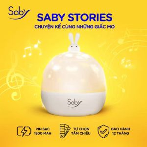 [LAZADANEWYEAR giảm 12% cho đơn từ 299k]Đèn ngủ chiếu sao bluetooth Saby Stories phát nhạc tiếng ồn trắng quà tặng cho bé BH 12 tháng tặng bao lì xì Tết