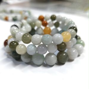 7346# Mix Jade ( Protect) Original Jade. Mix colour Jade. Bracelet