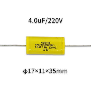 High Quality Audio Capacitor for Tweeter High Frequency Sound No-End Axis Polypropylene Capacitance for Audio Equipment