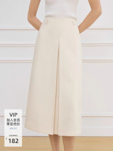 Elegant Commute A-Line Midi Skirt Pure Color Pleated Half-length Spring 2025 Fashion Korean Style Natural Waist Skirts