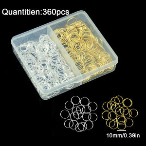 1 Box Gold/Silver Jump Rings 4/5/6/7/8/10mm Metal Closed Loops Open Jump Rings For DIY Jewelry Keychains Bag Charms Accessories
