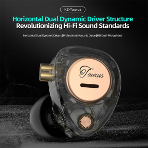 KZ Taurus 2DD Dual Microphone In Ear Earphones Bluetooth/Wired Dual Mode HIFI Bass Music Earbud Sport Noise Cancelling Headset