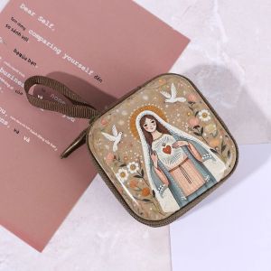 Hộp Đựng Tràng Hạt Bằng Sắt Mini Di Động Hộp Đựng Đồ Trang Sức Nghệ Thuật Tôn Giáo - Hộp Đựng Đồ Trang Sức Cho Các Phụ Kiện Nhỏ