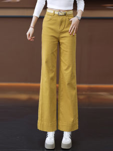 High Waist Slimming Straight Leg Jeans Womens Casual Fashionable Loose Fit Spring Autumn New Style Cover Hip Wide Leg Pants
