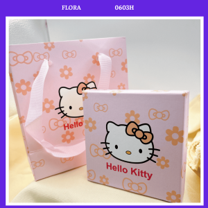 FLORA 0603H - Hộp đựng quà hộp đựng trang sức và túi hình mèo Hello Kitty