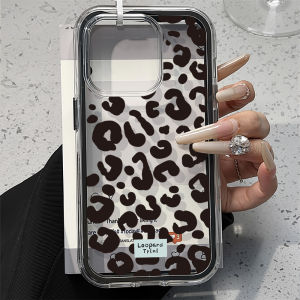 2 in 1 Candy Color Leopard Phone Case For iPhone 16 Pro Max 13 11 17 15 14 12 17 Air 17promax Soft TPU Transparent Funda Cover
