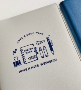 Papier Platz Hello Small Things by eric pocket grid log notebook