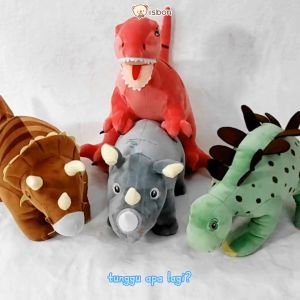 Boneka Tyranosaurus Loreng Dinosaurus Jumbo Besar Tyrex Lucu Bahan Premium Wajib Punya by Istana Boneka