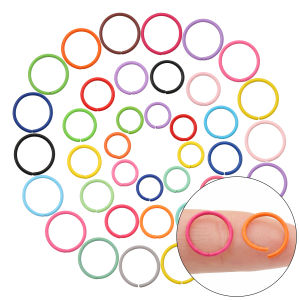 8/10/12mm Round Jump Rings Colorful Twisted Open Split Rings Connector For DIY Jewelry Makings Finding Supplies
