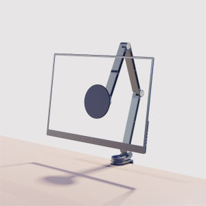 Kimdoole Adjustable 360 ° Rotating Table Clip Type 3 Rod IPad/Portable Screen Dedicated Aluminum Alloy Ultra-Thin Magnetic Stand
