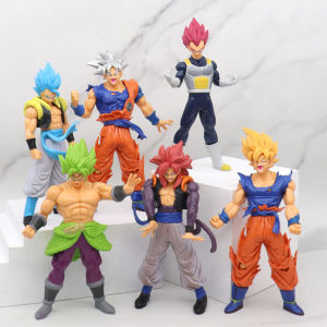 Bandai | Anime 17-18CM Dragon Ball Z Super Saiyan Son Goku Broly Vegeta Anime Action Figure Model Gifts Collectible Figurines for Kids