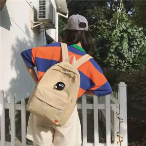 Makayo พวงกุญแจลูกปอมๆ ตุ๊กตา Hayao Miyazaki Spirited Away น่ารัก สีดำ นุ่มๆ จี้ กุญแจ เครื่องประดับ pendant