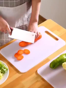 OS -J215- Alas Pemotong Buah Sayuran Talenan Persegi Anti Slip - Talenan Dapur Plastik Non Slip Serbaguna