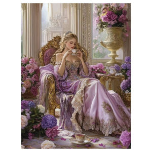 Purple Floral Jigsaw Puzzle 500/1000/1200/2000PCS DIY Craft Hobby Relaxing Game Home Decor Gift
