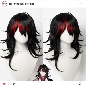 Vox Akuma VTuber Virtual Idol Cosplay Wig Styling Version Ready Stock Cosplay Accessories Hair Replacement Wig