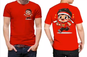 KAOS ATASAN PRIA GARUDA INDONESIA DEPAN BELAKANG PREMIUM DTF BERKUALITAS