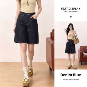 spao | Light Blue Summer Slim Fit High Waist A-line Wide Straight Mid-thigh Shorts