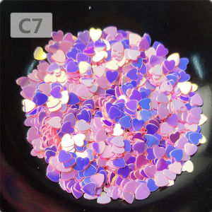 10g 3mm Colour Glitter Heart Shape Sequins Heart PVC Nail Art Fill DIY Crafts Wedding Decorations Handmade Jewelry Accessories