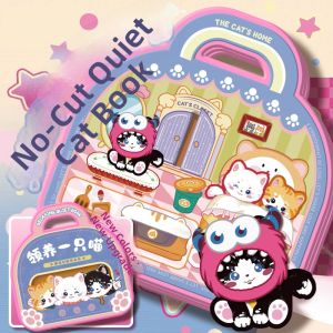 XINBAI | Quiet 3D Cat-Themed Craft Gift Stickers Included