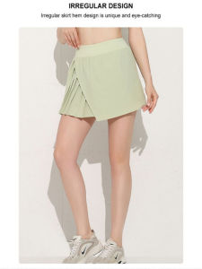 Váy Thể Thao Nửa Thân Váy Tennis Giả Hai Mảnh Váy Bóng Bàn Váy Thể Thao Chạy Bộ Cho Nữ Váy Ngắn Xếp Ly Thoáng Khí Nhanh Khô