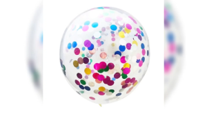 Confetti Balloons 12 Inches 3pcs/Pack for Party Decoration and Supplies. P-670