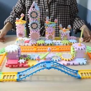 Mainan Balok Susun Building Block Blok Bricks DIY Bangunan Electric Edukasi Mainan Anak