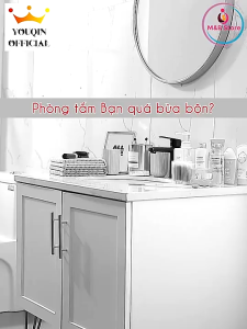 kệ để đồ dán tường nhà tắm có thanh treo bằng sắt tĩnh điện kệ nhà tắm đa năng