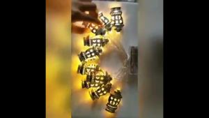 【Ramadan decorations】lampu Raya decoration 2024 Ramadan decorations led solar outdoor light waterproof fairy strip lights lampu kelip kelip klip kelap warna warni Gold ketupat lantern lampu hiasan ruang tamu 4.8M 3M 1.65M USB led light AA battery operated