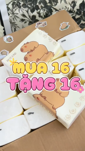 BOTARE - Combo 32 Gói Khăn Giấy Air-Cushion 4 Lớp (60 Tờ/Gói - 14x17.5cm) | Khăn Giấy Cao Cấp Mềm Mịn Thấm Hút Vượt Trội | Freeship