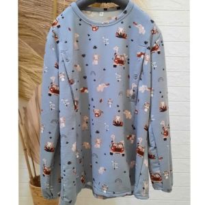 ATASAN BUSUI IBU MENYUSUI WANITA LENGAN PANJANG BUKAAN KANAN KIRI BAHAN BABYTERRY SALUR PREMIUM